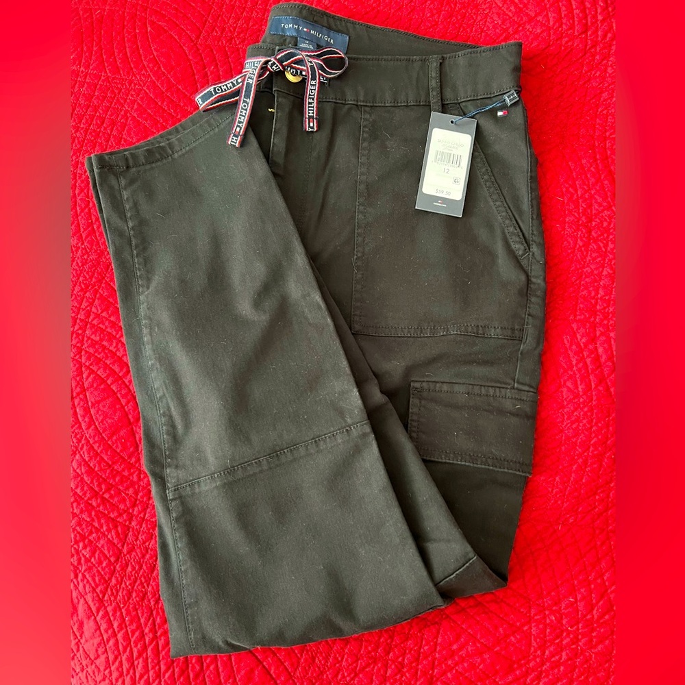 NWT Tommy Hilfiger Black Cargo Pants